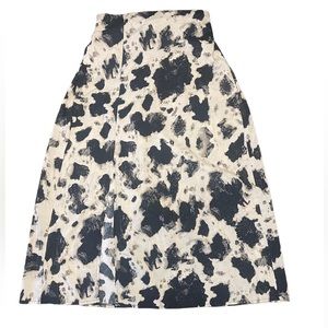Shein Cow Print Split Thigh Skirt